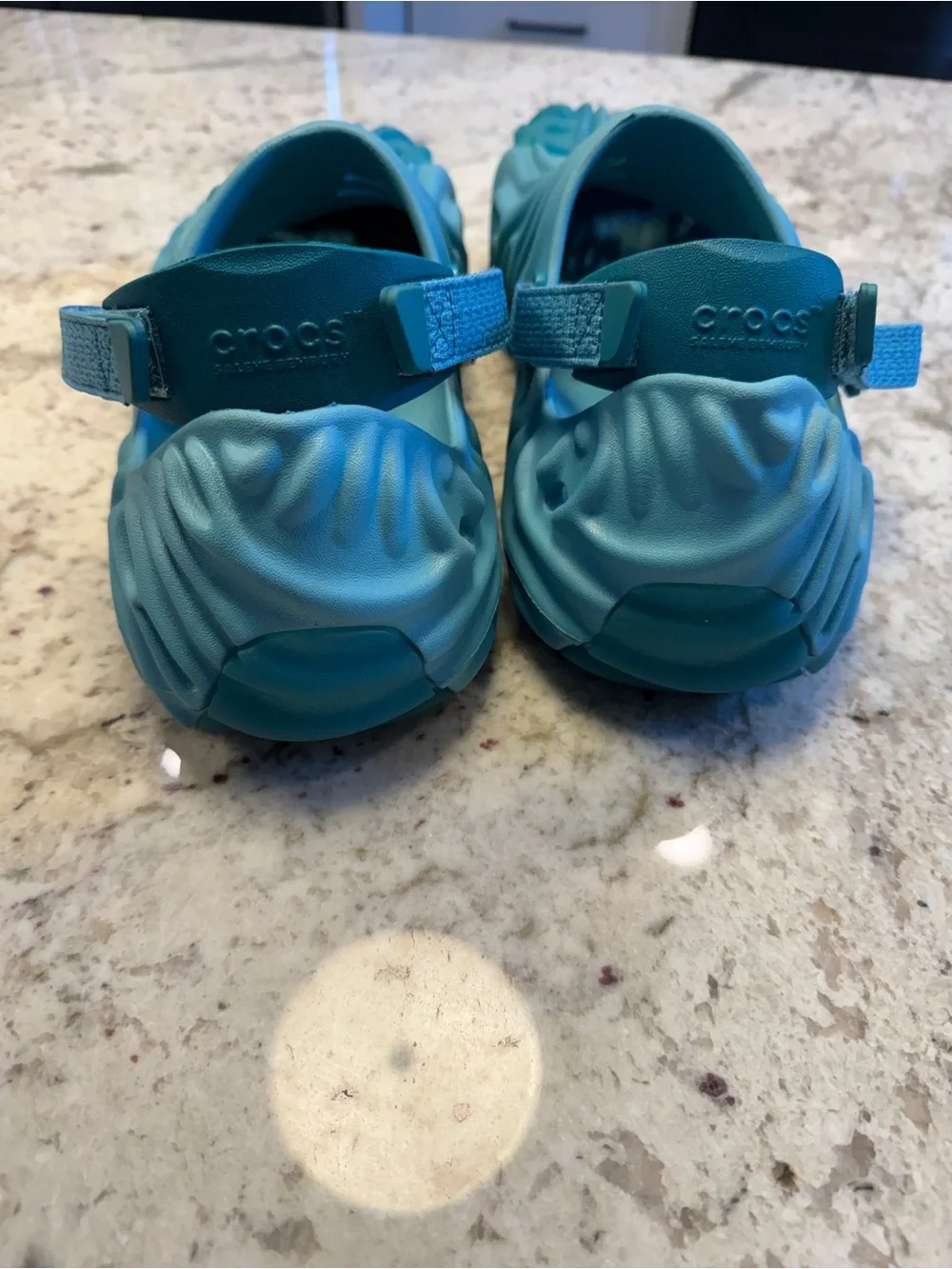 CROCS Turquoise Blue Wavey Water Shoes